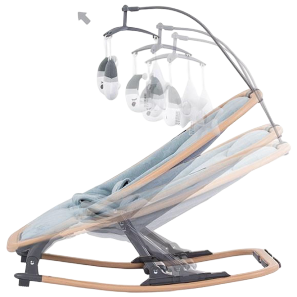 Leagăn pentru bebeluși Chipolino Velvet (SHEVL02304SK) 9 kg/ Sky photo 3