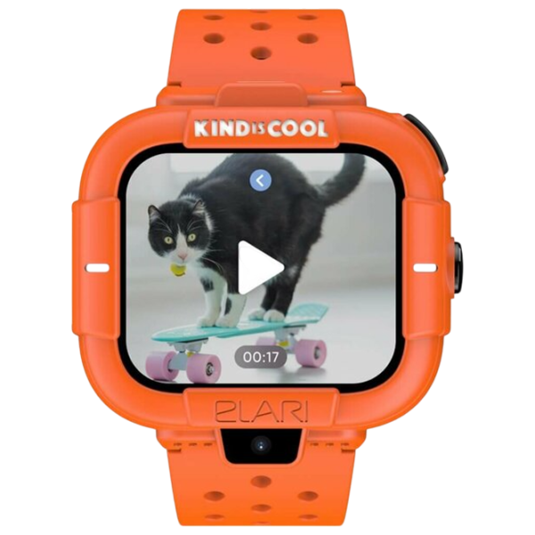 Ceas pentru copii Elari KidPhone Masha&Bear 1.76"/ Orange photo 2