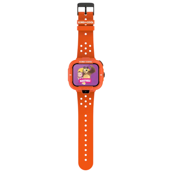 Ceas pentru copii Elari KidPhone Masha&Bear 1.76"/ Orange photo 4