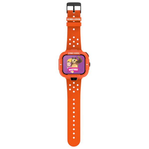 Ceas pentru copii Elari KidPhone Masha&Bear 1.76"/ Orange photo 4