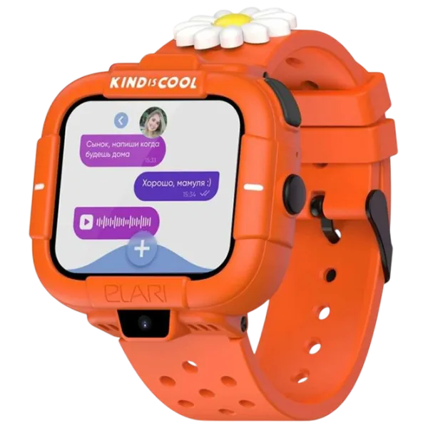 Ceas pentru copii Elari KidPhone Masha&Bear 1.76"/ Orange photo 6