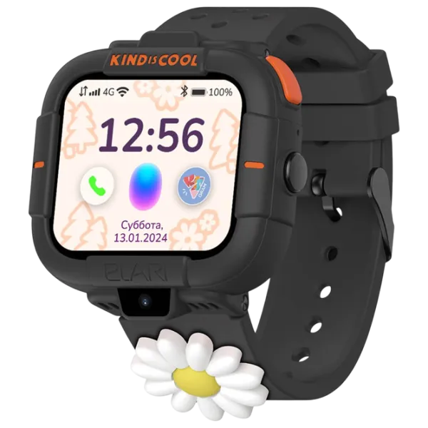 Ceas pentru copii Elari KidPhone Masha&Bear 1.76"/ Black photo 2