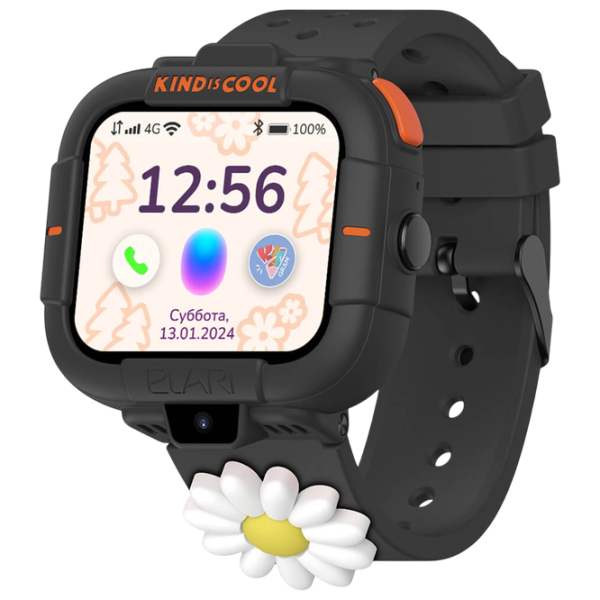 Ceas pentru copii Elari KidPhone Masha&Bear 1.76"/ Black photo 2