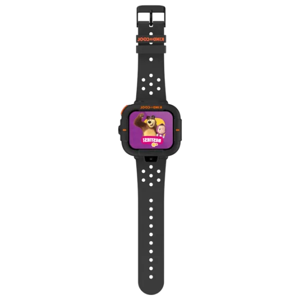 Ceas pentru copii Elari KidPhone Masha&Bear 1.76"/ Black photo 3