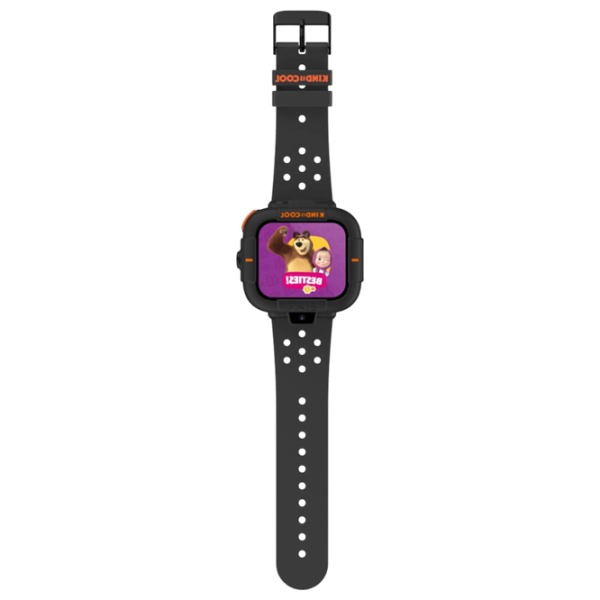 Ceas pentru copii Elari KidPhone Masha&Bear 1.76"/ Black photo 3