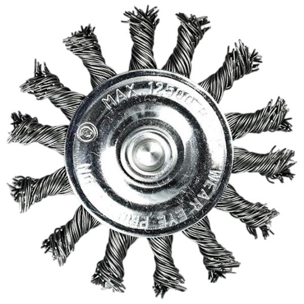 Perie disc din sârmă răsucită S&R 136635075 75 mm photo 2