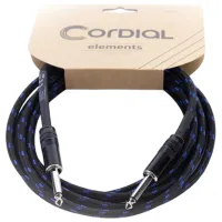 Cablu audio Cordial EI-1.5-PP-TWEED-BL PVC / Blue