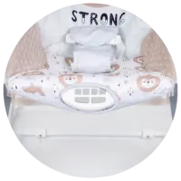 Leagăn pentru bebeluși Chipolino Melody (SHEML02403BE) 9 kg/ Beige photo 5