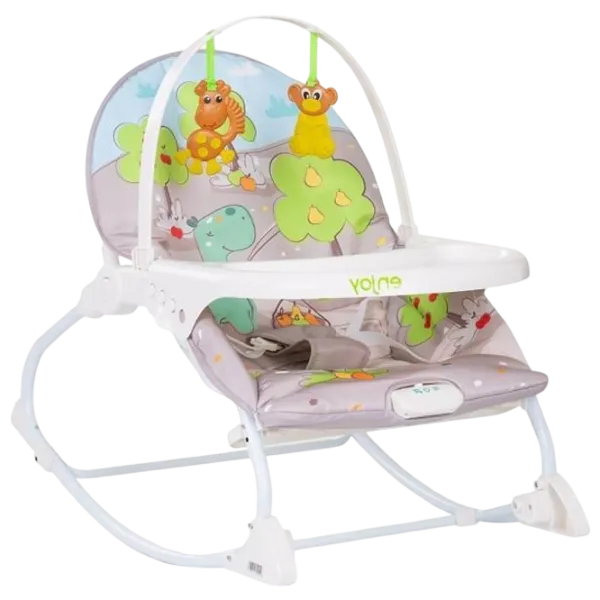 Leagăn pentru bebeluși Chipolino Enjoy Dino (SHENJ02303DI) 18 kg/ Beige photo 1