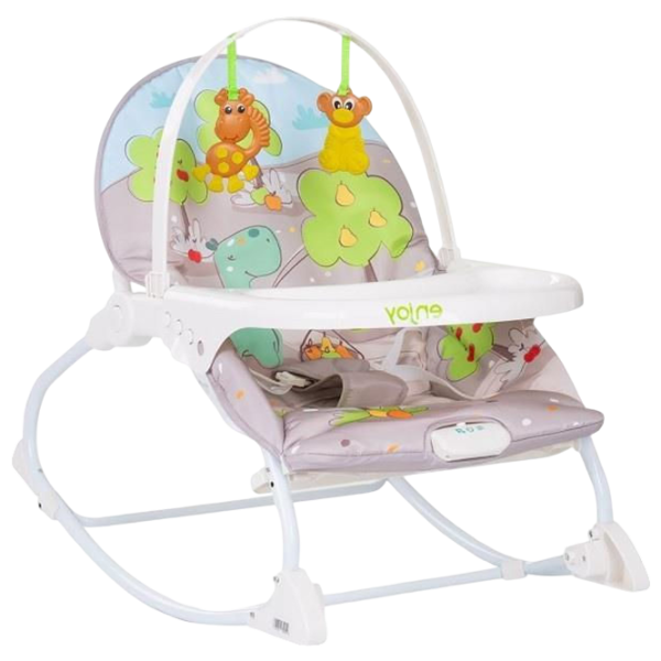 Leagăn pentru bebeluși Chipolino Enjoy Dino (SHENJ02303DI) 18 kg/ Beige photo 1