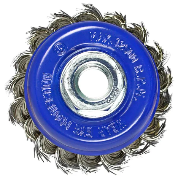 Perie cupă din sârmă răsucită S&R 136256075 75 mm photo 3