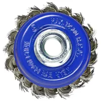 Perie cupă din sârmă răsucită S&R 136256075 75 mm photo 3
