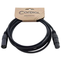 Cablu audio Cordial EM-0.5-FM PVC / Black