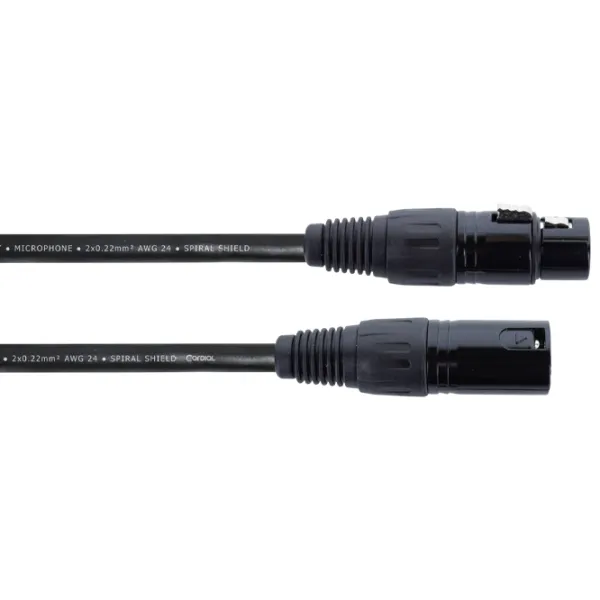 Cablu audio Cordial EM-0.5-FM PVC / Black photo 2
