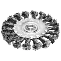Perie disc din sârmă răsucită S&R 136554100 100 mm photo 2