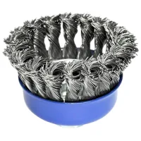 Perie cupă din sârmă răsucită S&R 136250075 75 mm photo 2