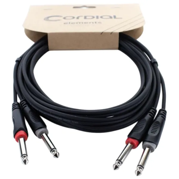 Cablu audio Cordial EU-6-PP PVC / Black photo 1
