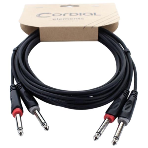 Cablu audio Cordial EU-6-PP PVC / Black photo 1