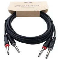 Cablu audio Cordial EU-6-PP PVC / Black
