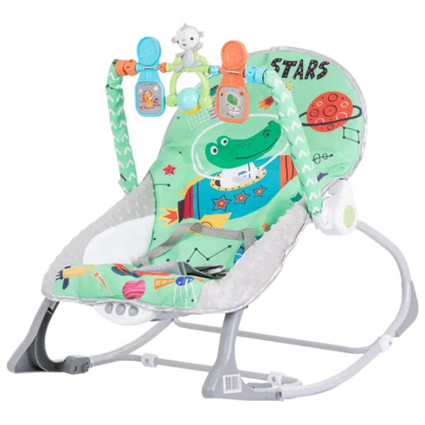 Leagăn pentru bebeluși Chipolino Baby Spa (SHEBS02302GR) 15 kg/ Green photo 1