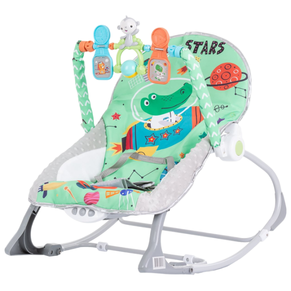Leagăn pentru bebeluși Chipolino Baby Spa (SHEBS02302GR) 15 kg/ Green photo 1