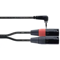 Cablu audio Cordial EY-3-WRMM-Y-Adaper PVC / Black photo 2