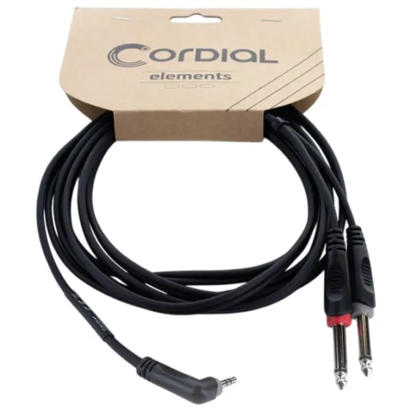 Cablu audio Cordial EY-5-WRPP-Y-Adapter PVC / Black photo 1
