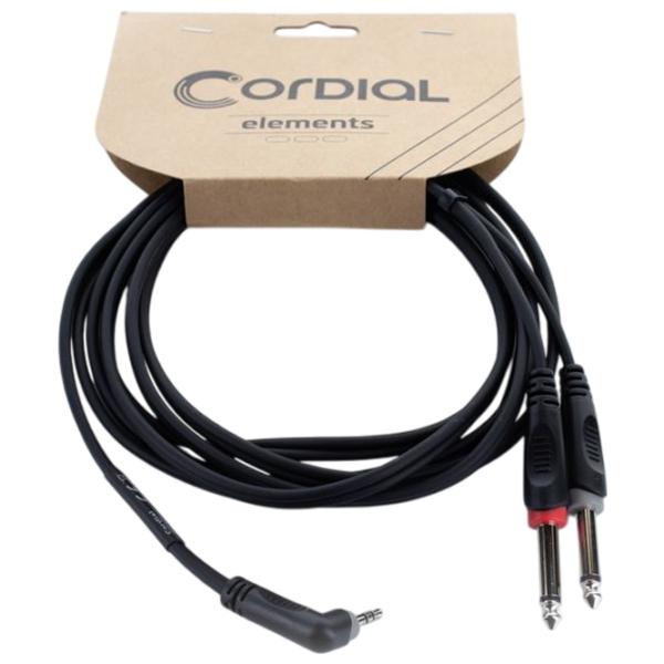 Cablu audio Cordial EY-5-WRPP-Y-Adapter PVC / Black photo 1