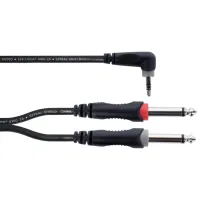 Cablu audio Cordial EY-5-WRPP-Y-Adapter PVC / Black photo 2
