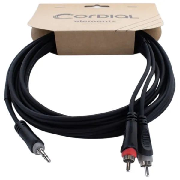 Аудио кабель Cordial EY-3-WCC-Y-Adapter ПВХ / Черный photo 1