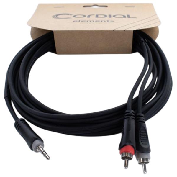 Аудио кабель Cordial EY-3-WCC-Y-Adapter ПВХ / Черный photo 1