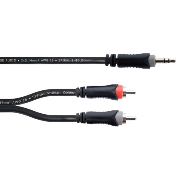 Аудио кабель Cordial EY-3-WCC-Y-Adapter ПВХ / Черный photo 2