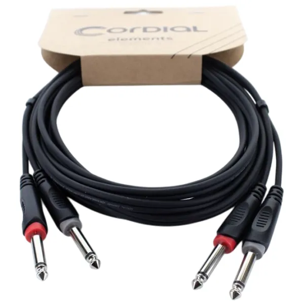 Cablu audio Cordial EU-3-PP PVC / Black photo 1