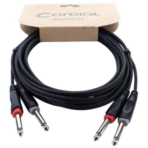 Cablu audio Cordial EU-3-PP PVC / Black photo 1