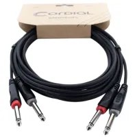 Аудио кабель Cordial EU-3-PP ПВХ / Черный