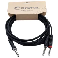 Cablu audio Cordial EY-5-VPP-Y-Adaptor PVC / Black