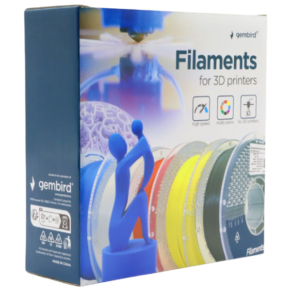 Filament Gembird 3DP-ABS1.75HY-01-Y Yellow photo 4