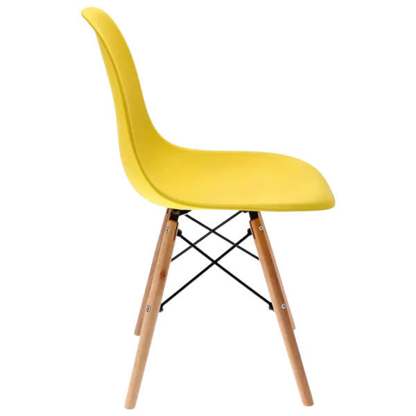 Кухонный стул Jumi Eva SD-972698 Пластик/ Желтый Wood photo 3 Кухонный стул Jumi Eva SD-972698 Пластик/ Желтый Wood photo 3