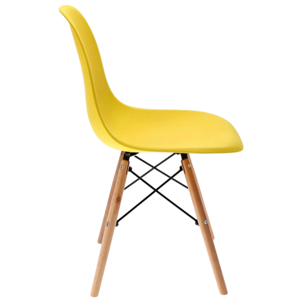 Кухонный стул Jumi Eva SD-972698 Пластик/ Желтый Wood photo 3 Кухонный стул Jumi Eva SD-972698 Пластик/ Желтый Wood photo 3