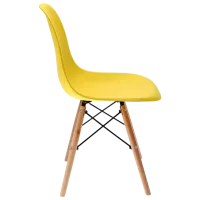 Кухонный стул Jumi Eva SD-972698 Пластик/ Желтый Wood photo 3
