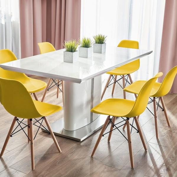 Кухонный стул Jumi Eva SD-972698 Пластик/ Желтый Wood photo 5 Кухонный стул Jumi Eva SD-972698 Пластик/ Желтый Wood photo 5