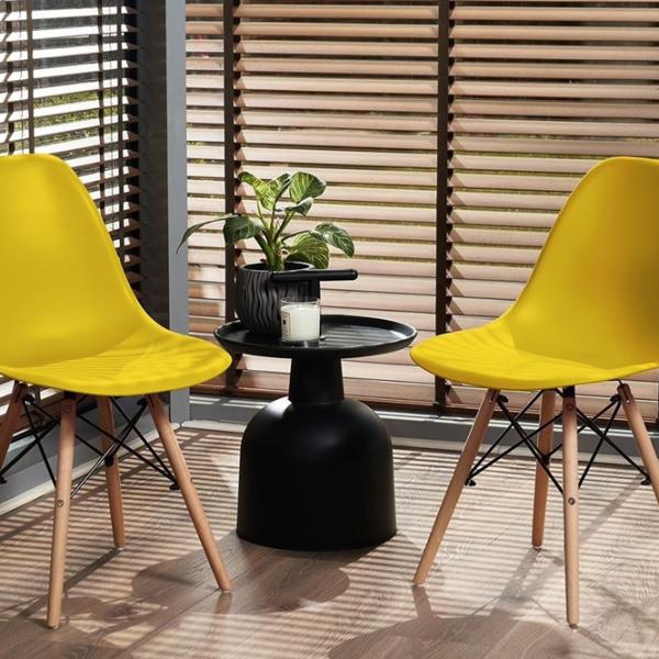 Кухонный стул Jumi Eva SD-972698 Пластик/ Желтый Wood photo 7 Кухонный стул Jumi Eva SD-972698 Пластик/ Желтый Wood photo 7