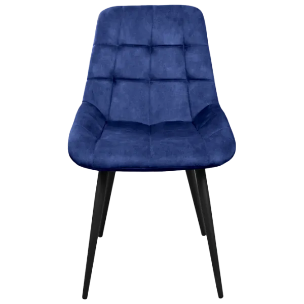 Кухонный стул Deco Nicole PL 12 Палладий/ Синий Черный photo 1