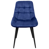 Кухонный стул Deco Nicole PL 12 Палладий/ Синий Черный