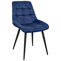 Scaun de bucătărie Deco Nicole PL 12 Palladium/ Blue Black photo 2