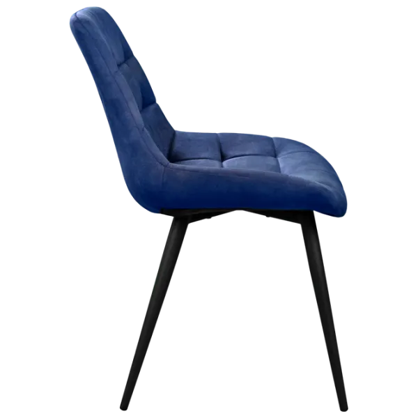 Кухонный стул Deco Nicole PL 12 Палладий/ Синий Черный photo 3