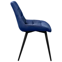 Scaun de bucătărie Deco Nicole PL 12 Palladium/ Blue Black photo 3