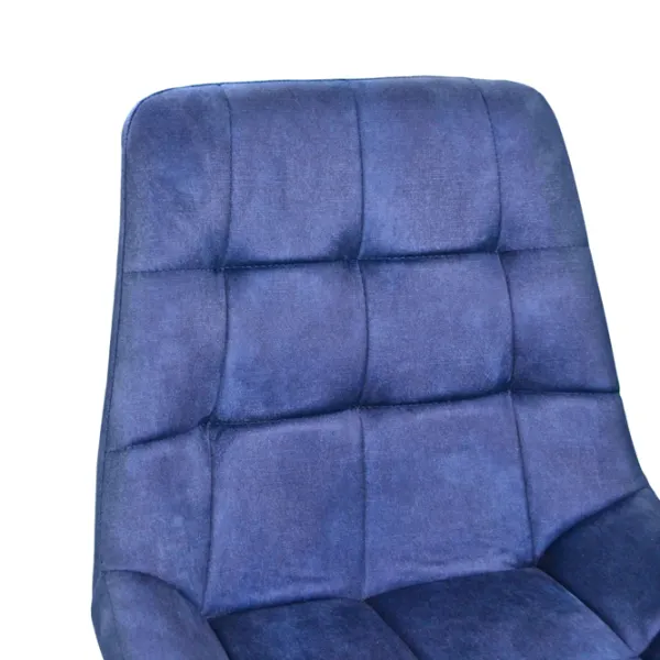 Кухонный стул Deco Nicole PL 12 Палладий/ Синий Черный photo 6