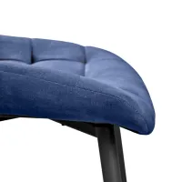 Scaun de bucătărie Deco Nicole PL 12 Palladium/ Blue Black photo 7