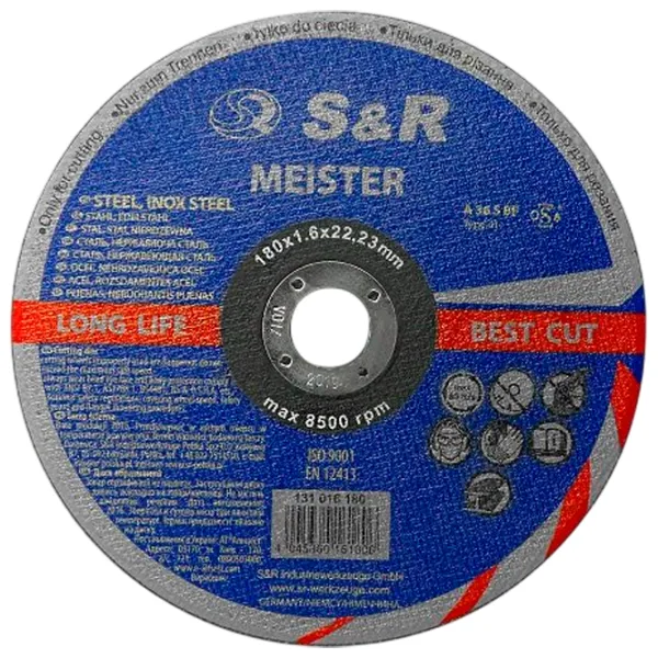 Круг отрезной S&R 131016180  photo 1